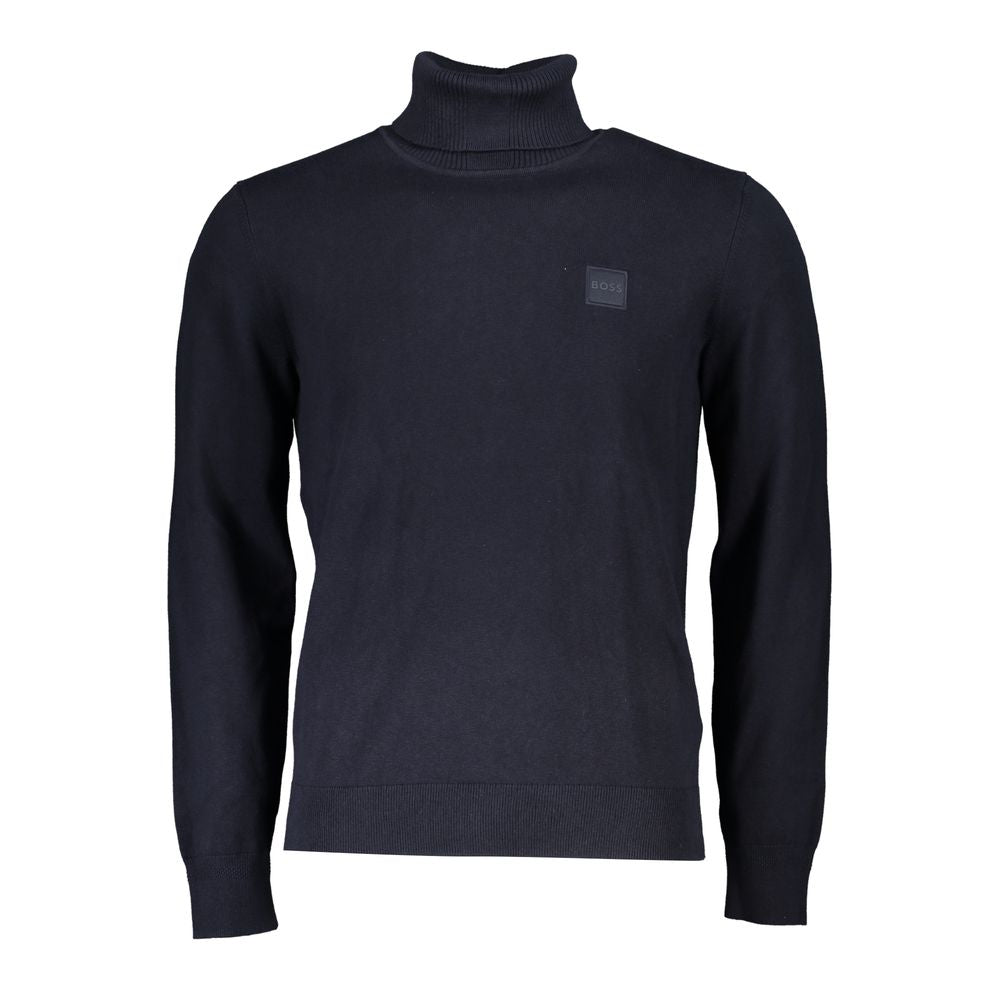 Hugo Boss Blue Cotton Sweater