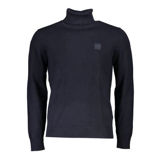 Hugo Boss Blue Cotton Sweater