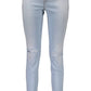 Just Cavalli Light Blue Cotton Jeans & Pant