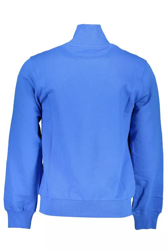 La Martina Blue Cotton Sweater