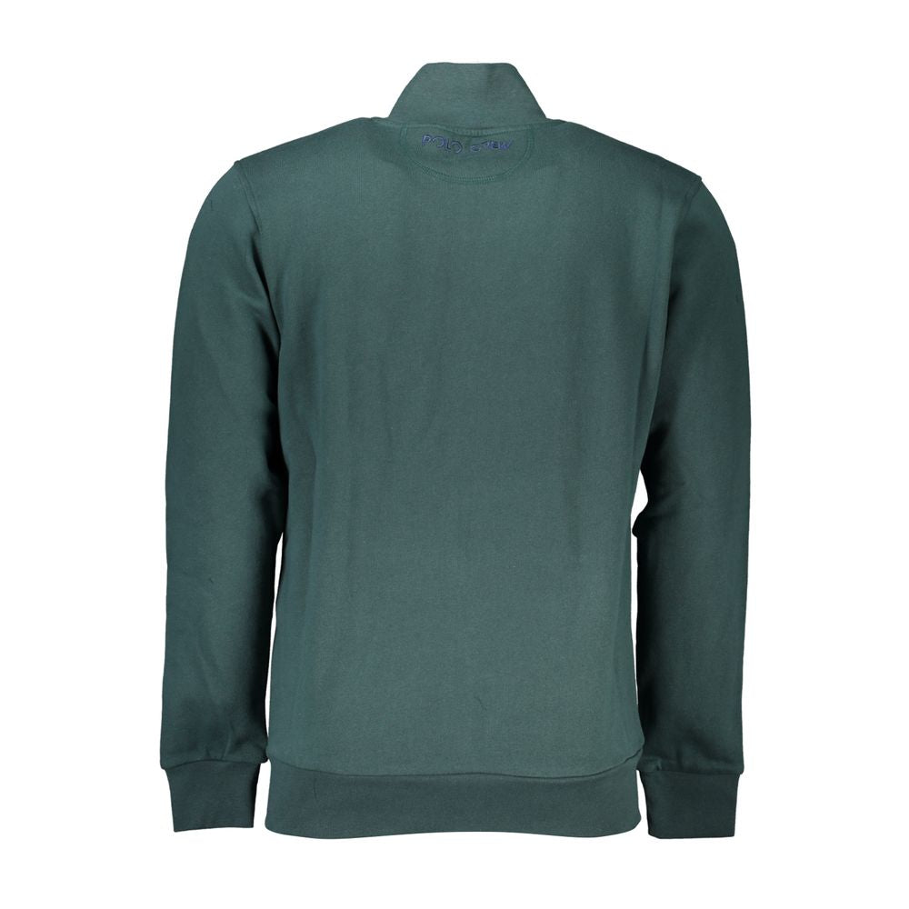 La Martina Green Cotton Sweater