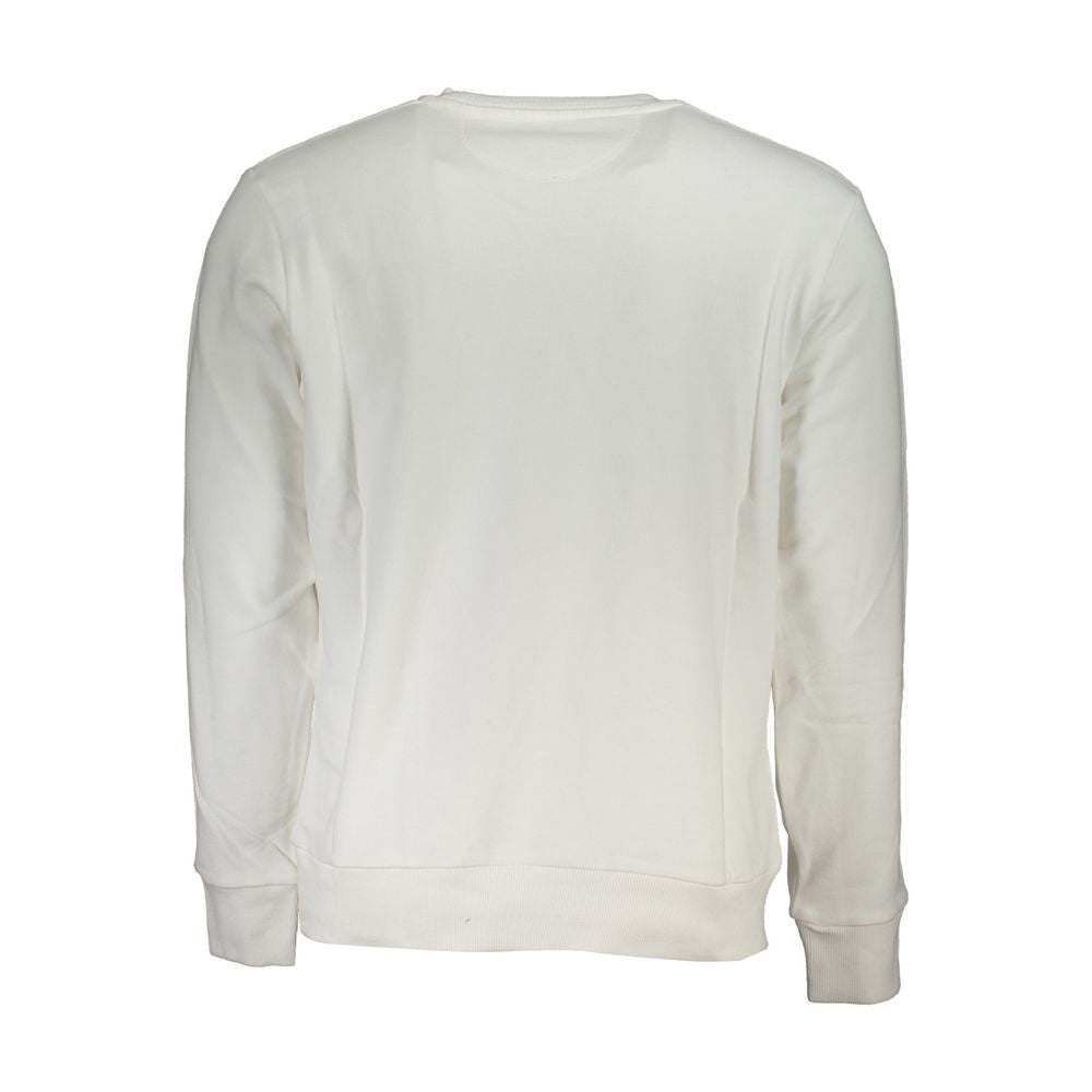 La Martina White Cotton Sweater