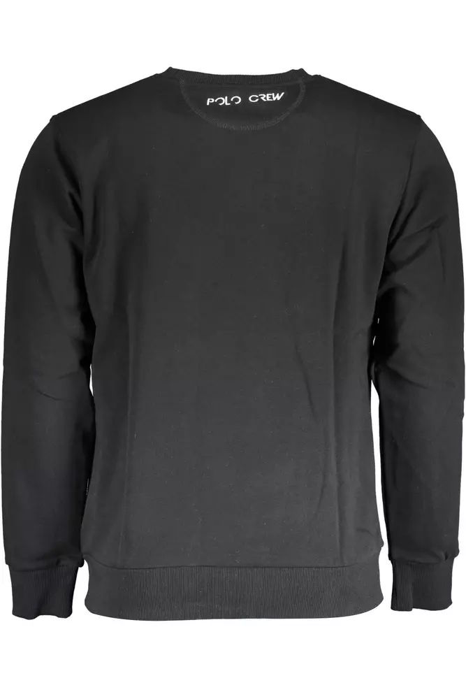 La Martina Black Cotton Sweater