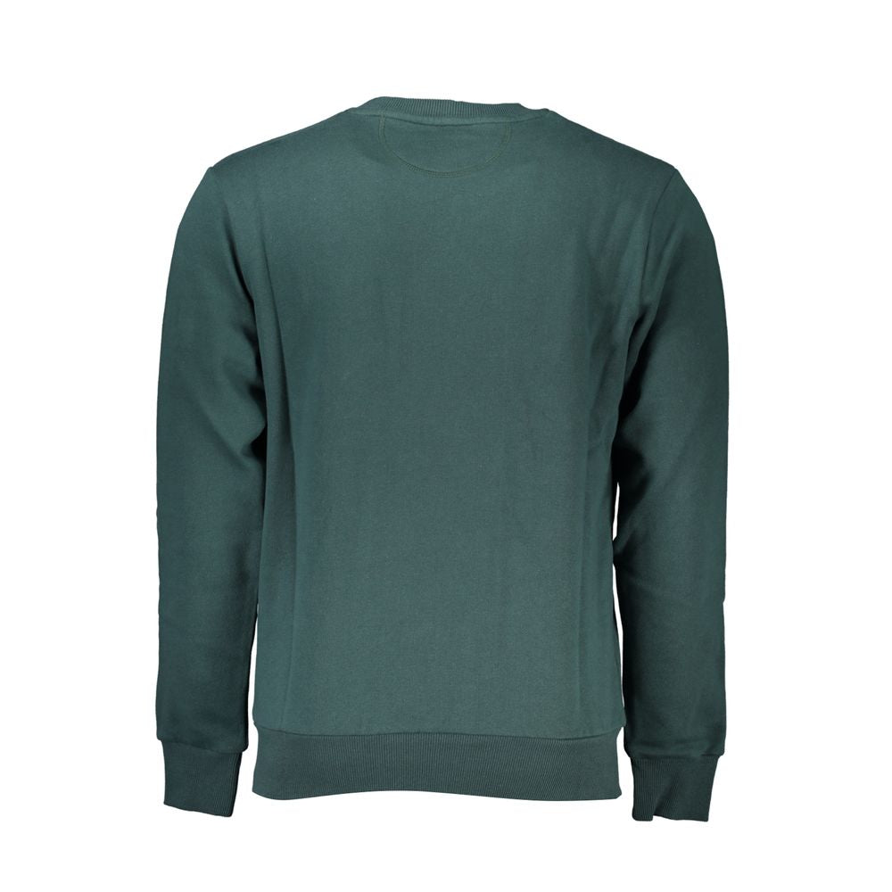 La Martina Green Cotton Sweater