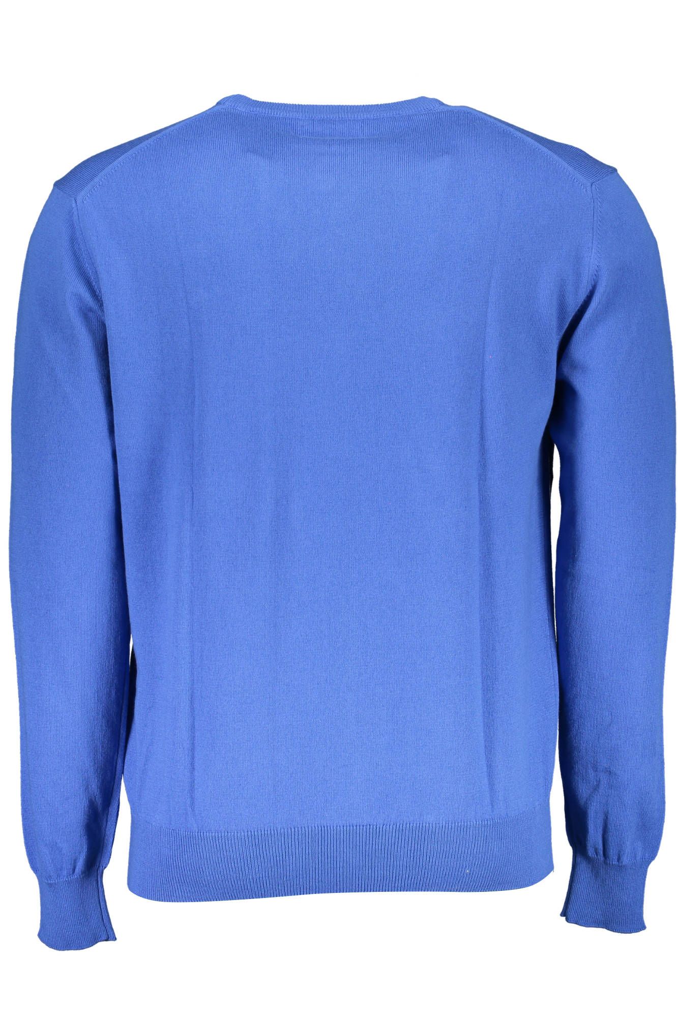 La Martina Blue Cotton Sweater