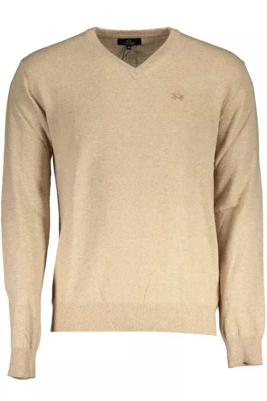 La Martina Beige Wool Sweater