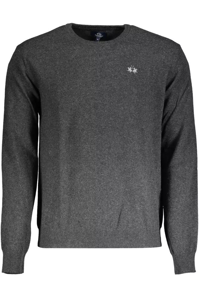 La Martina Gray Wool Sweater