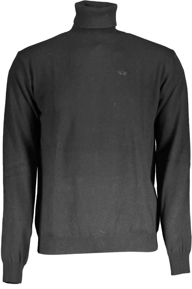 La Martina Black Wool Sweater