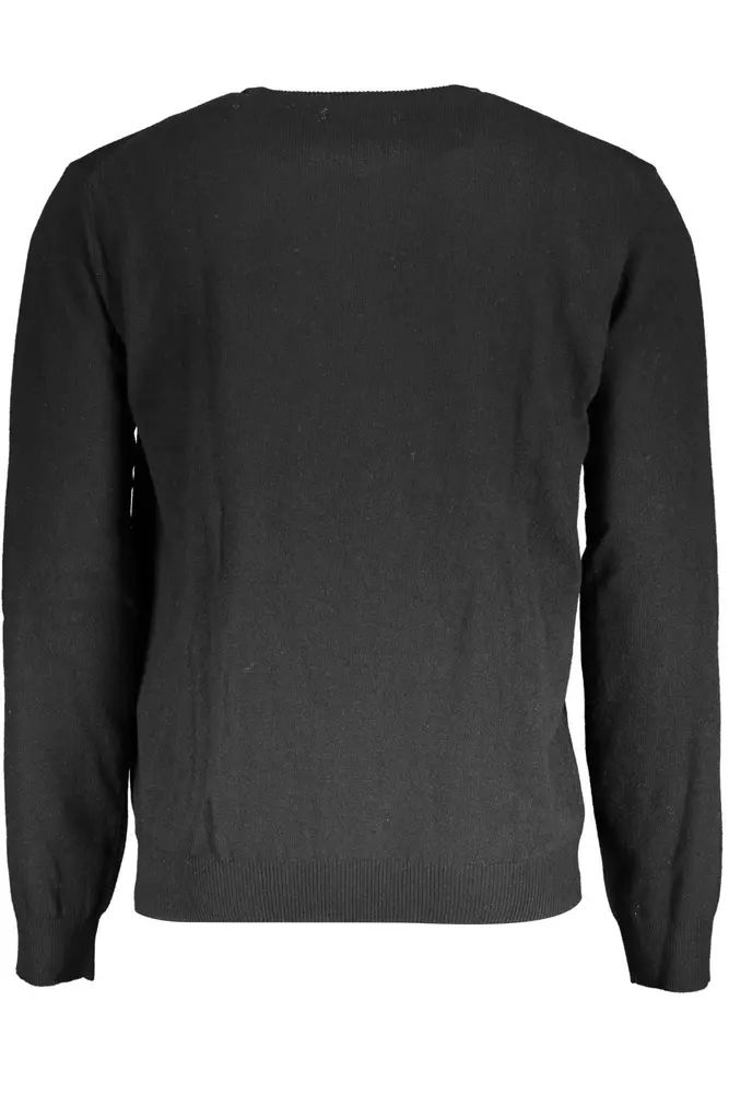 La Martina Black Wool Sweater