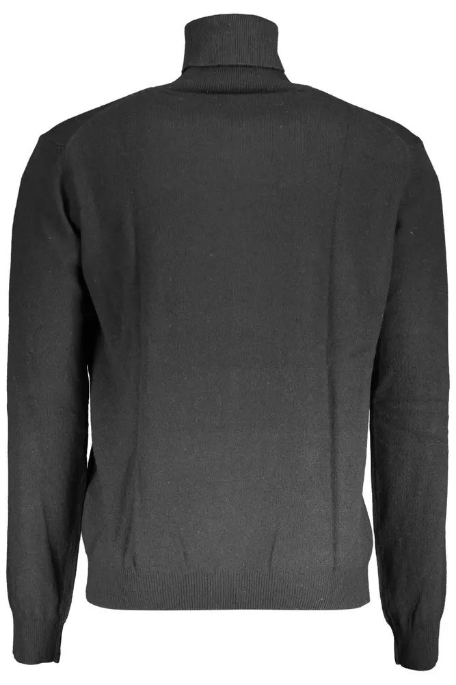 La Martina Black Wool Sweater