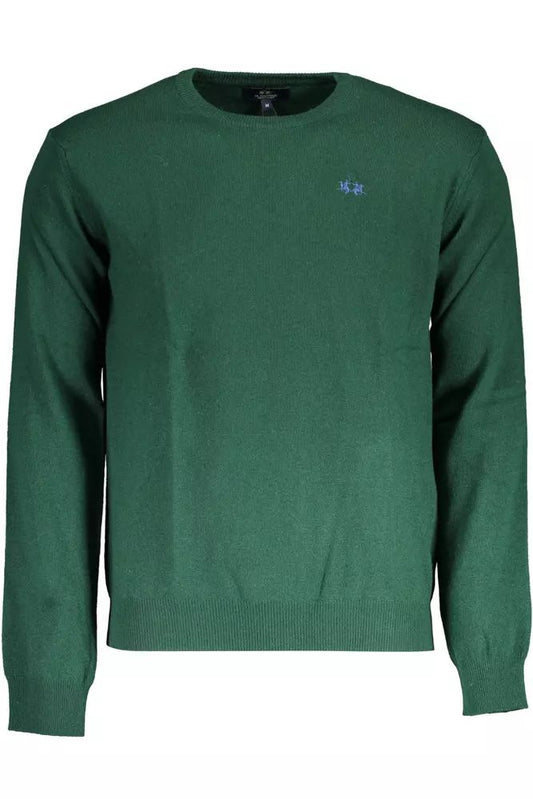 La Martina Green Wool Sweater