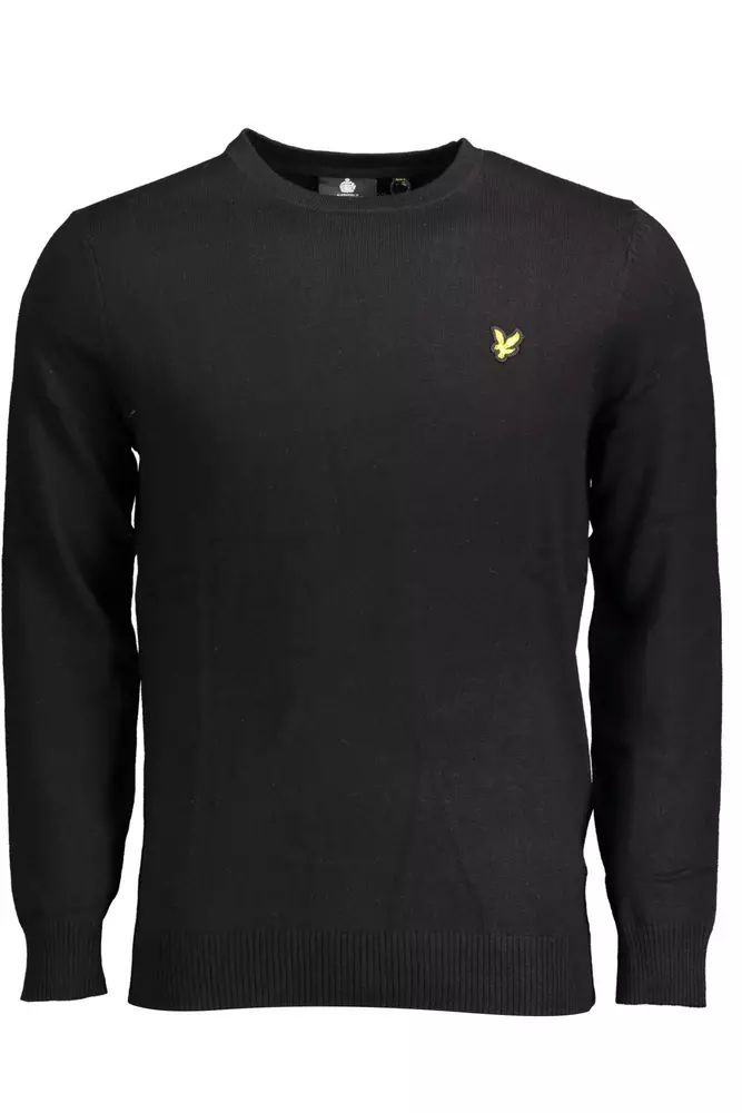 Lyle & Scott Black Cotton Sweater