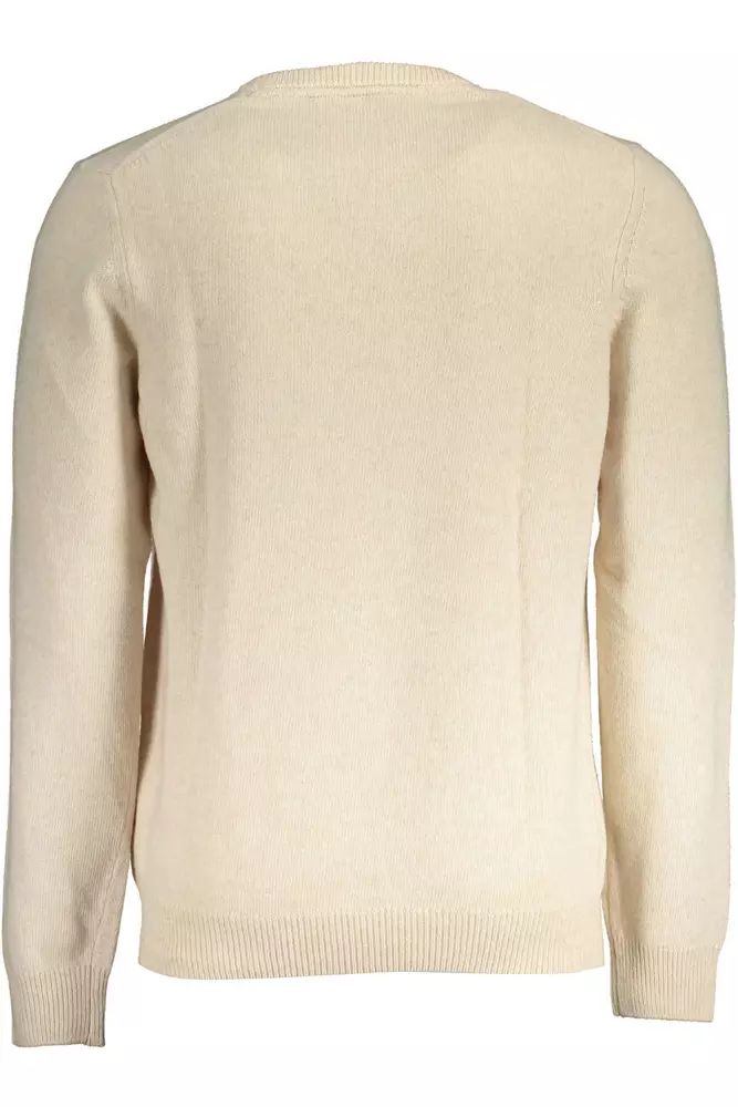 Lyle & Scott Beige Wool Sweater