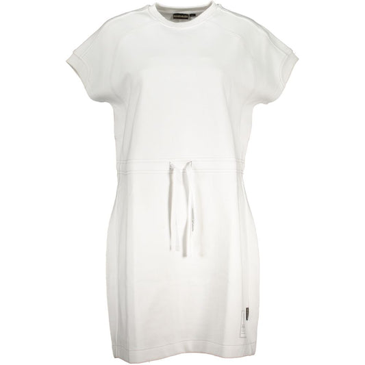 Napapijri White Cotton Dress