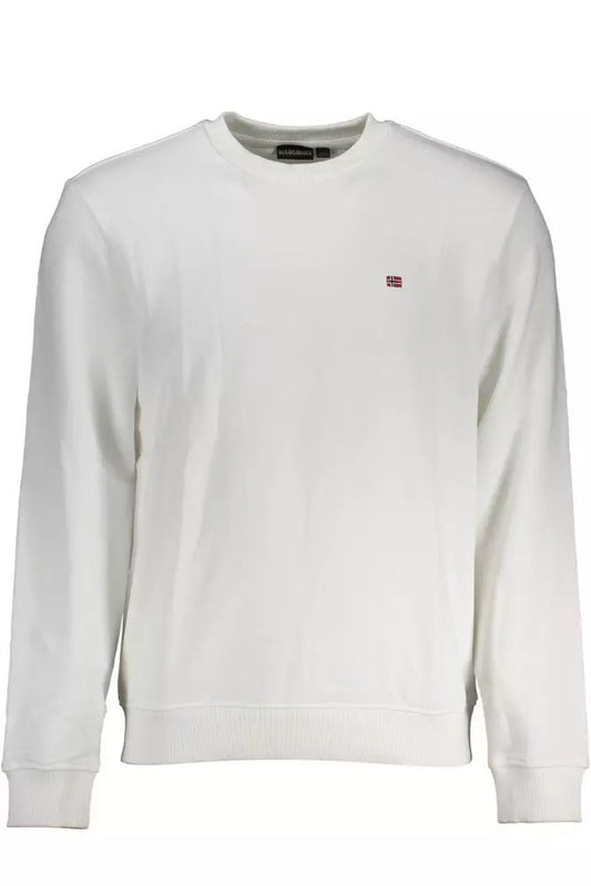 Napapijri White Cotton Sweater