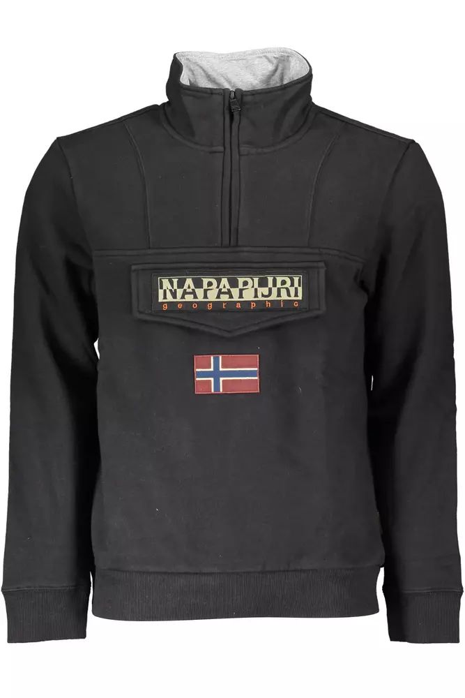 Napapijri Black Cotton Sweater