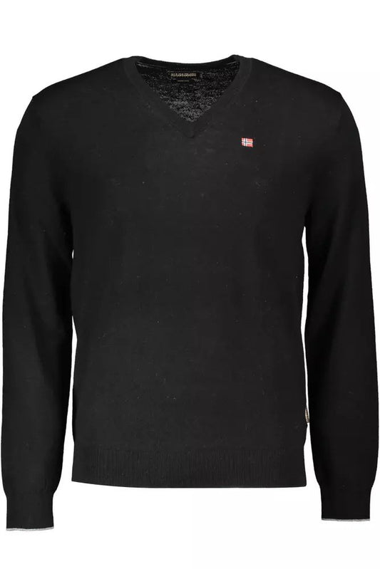 Napapijri Black Wool Sweater