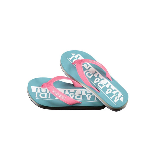 Napapijri Light Blue Polyester Sandal