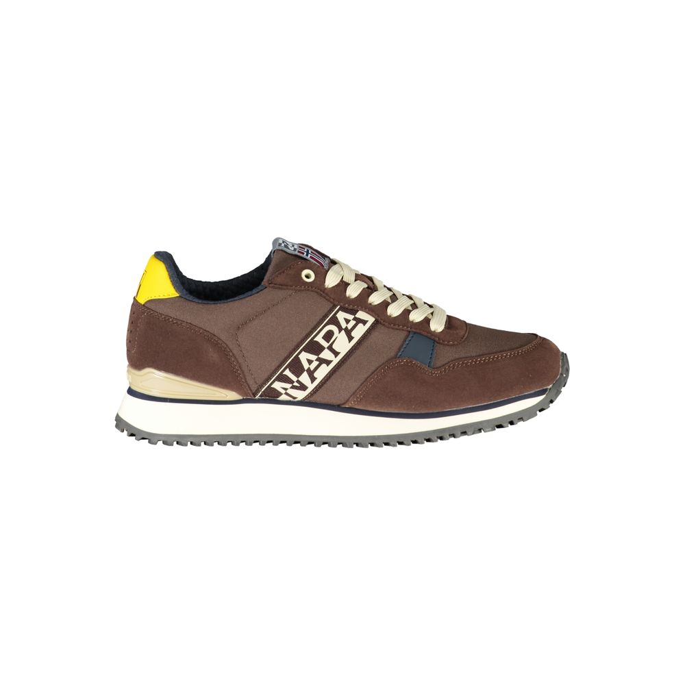 Napapijri Brown Polyester Sneaker