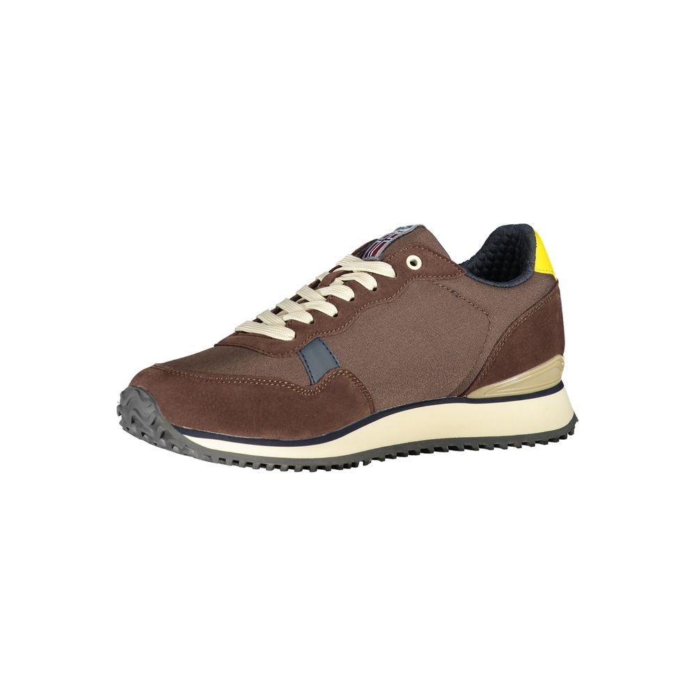 Napapijri Brown Polyester Sneaker