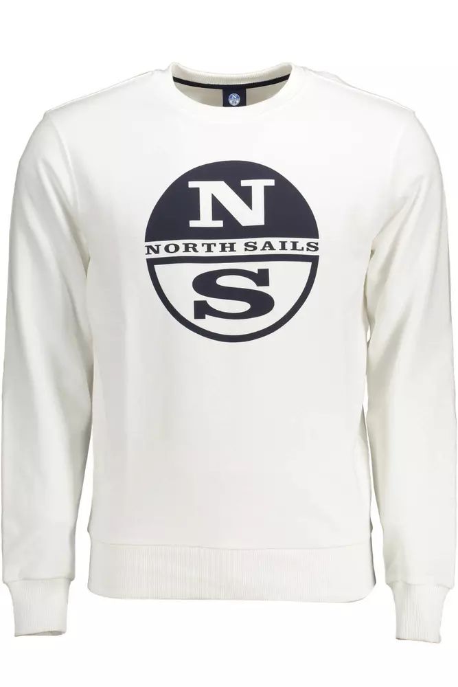 North Sails White Cotton Sweater