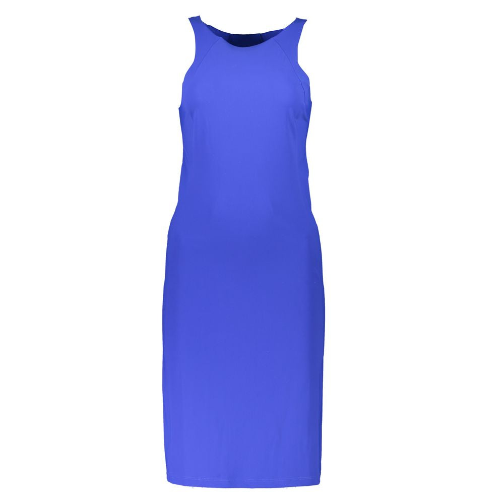 Patrizia Pepe Blue Elastane Dress