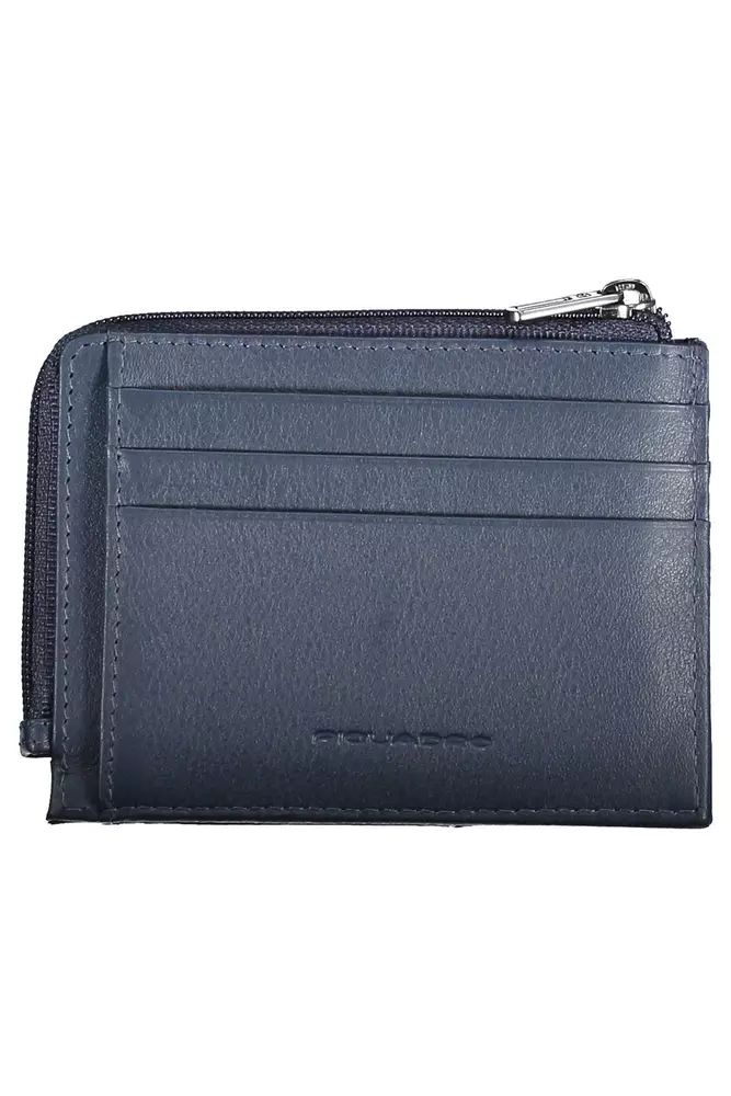 Piquadro Blue Leather Wallet