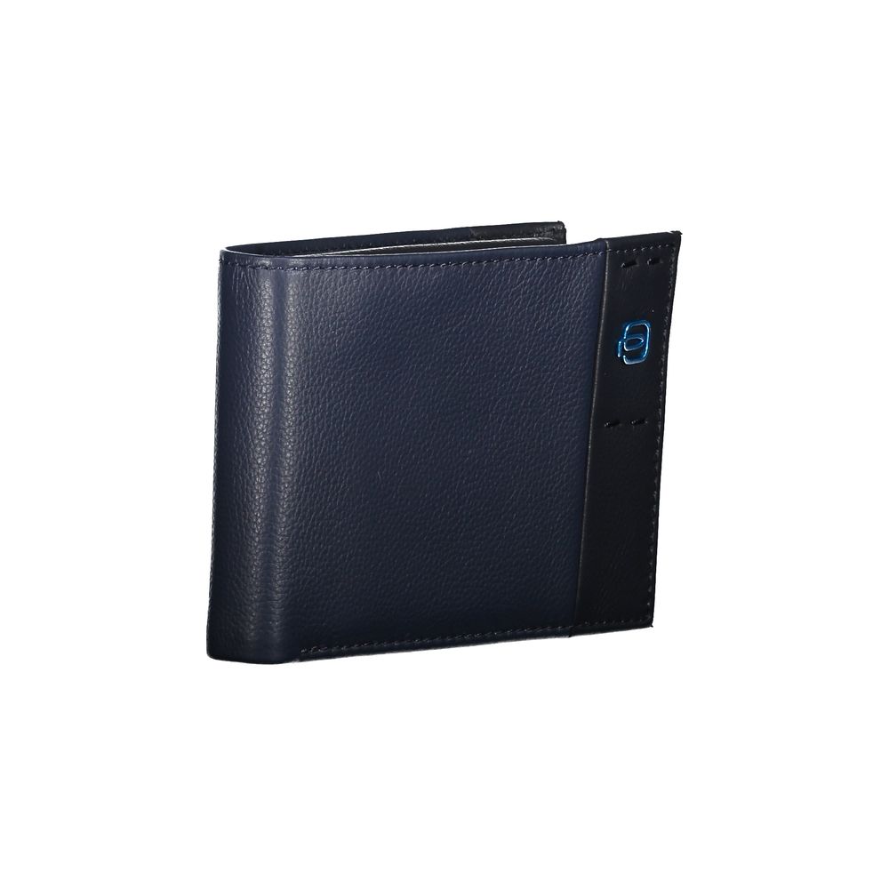 Piquadro Blue Leather Wallet