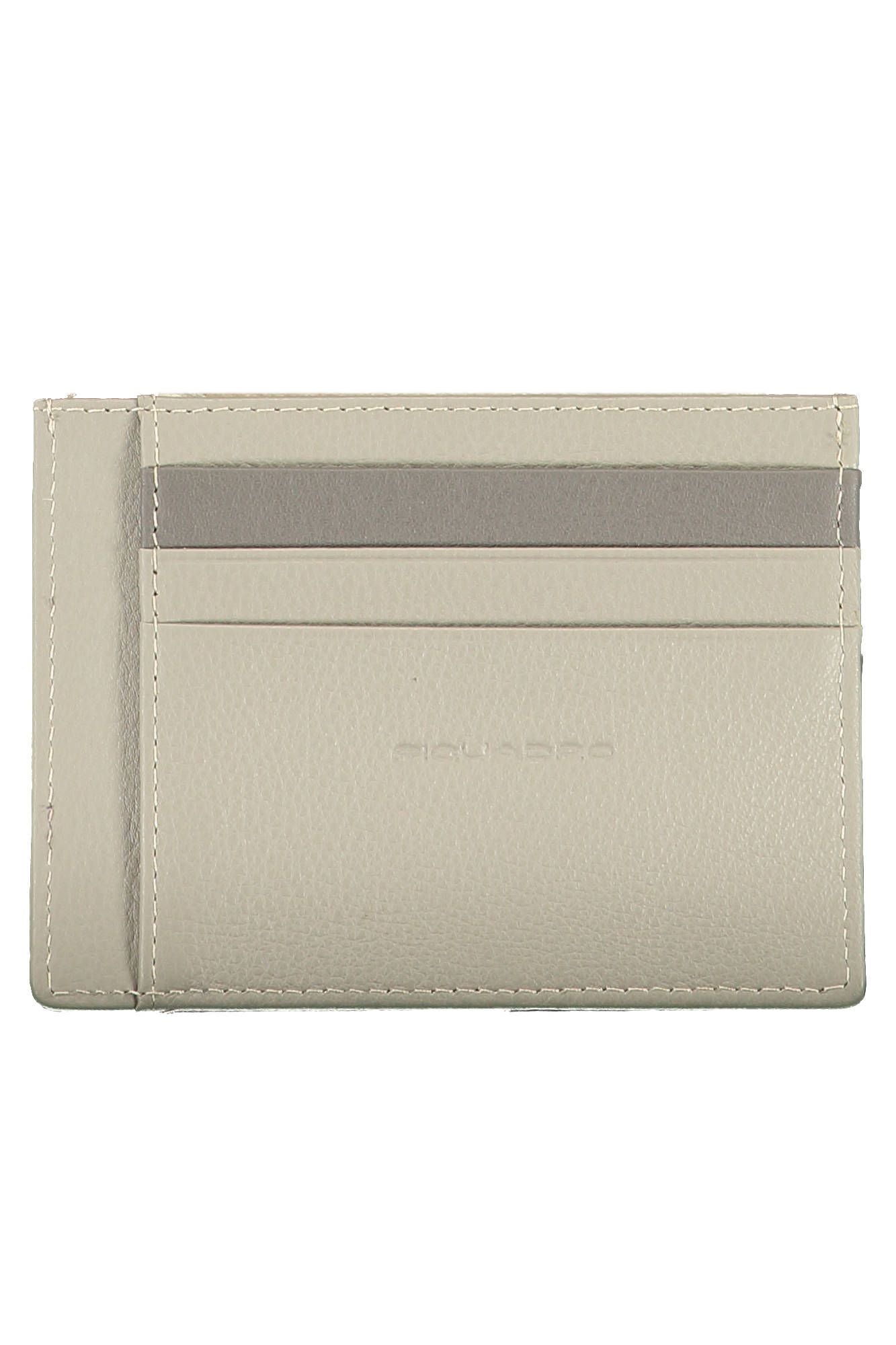 Piquadro Gray Leather Wallet