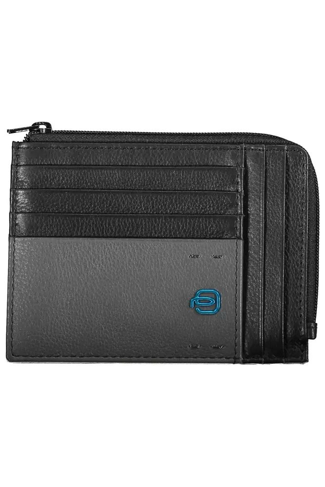 Piquadro Black Leather Wallet