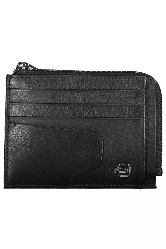 Piquadro Black Leather Wallet