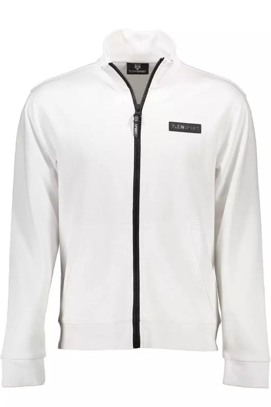 Plein Sport White Cotton Sweater