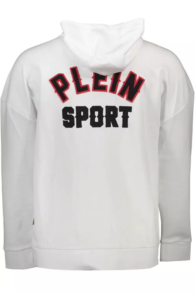 Plein Sport White Cotton Sweater