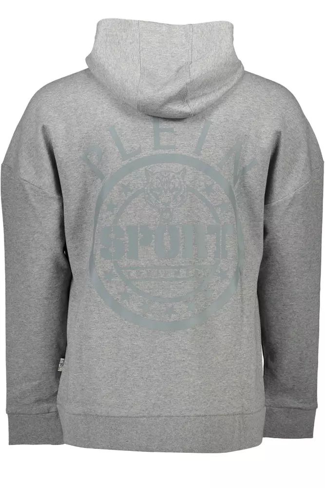 Plein Sport Gray Cotton Sweater