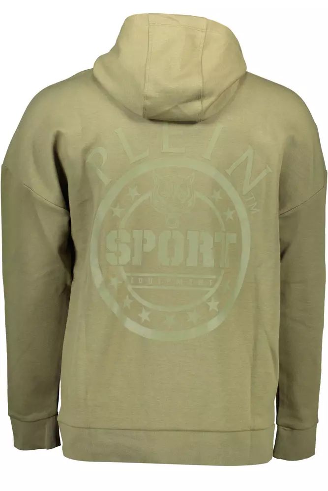 Plein Sport Green Cotton Sweater