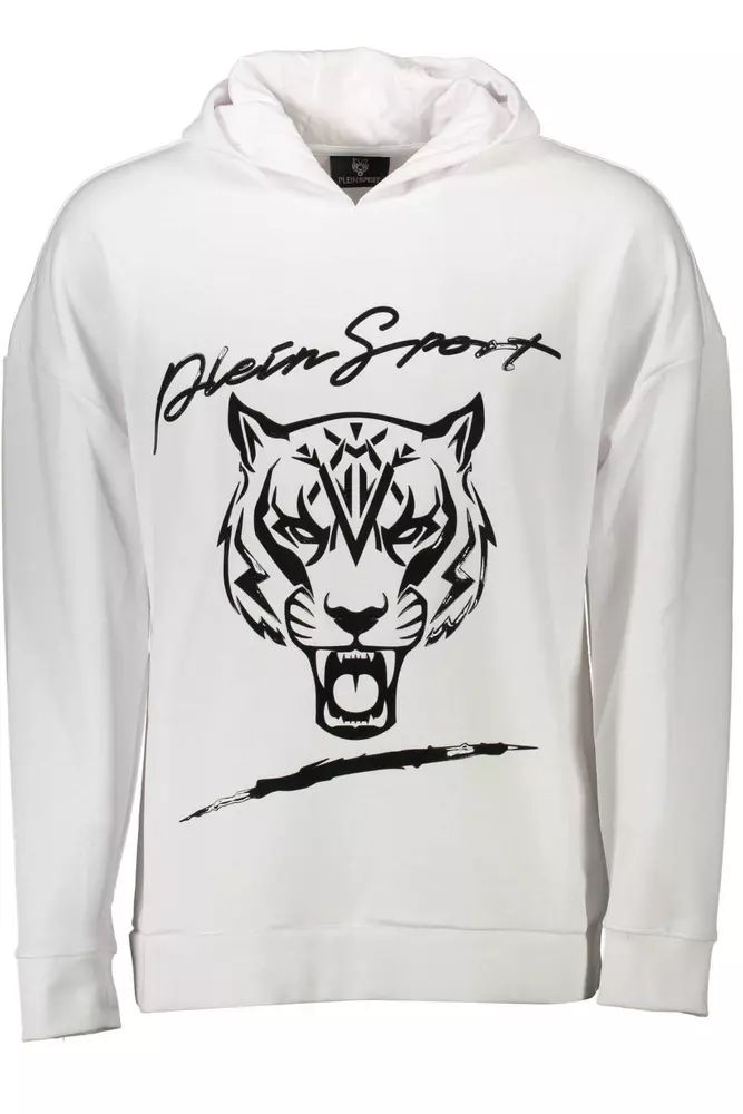 Plein Sport White Cotton Sweater