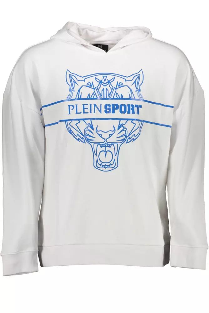 Plein Sport White Cotton Sweater