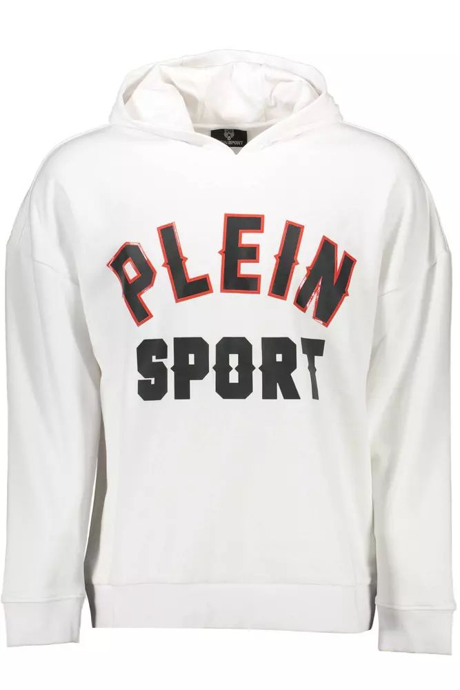 Plein Sport White Cotton Sweater