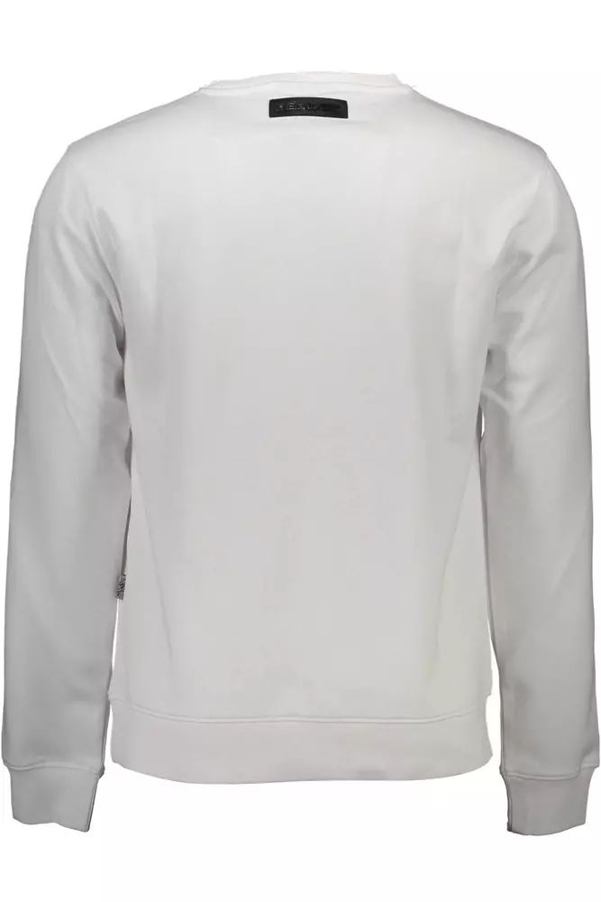 Plein Sport White Cotton Sweater