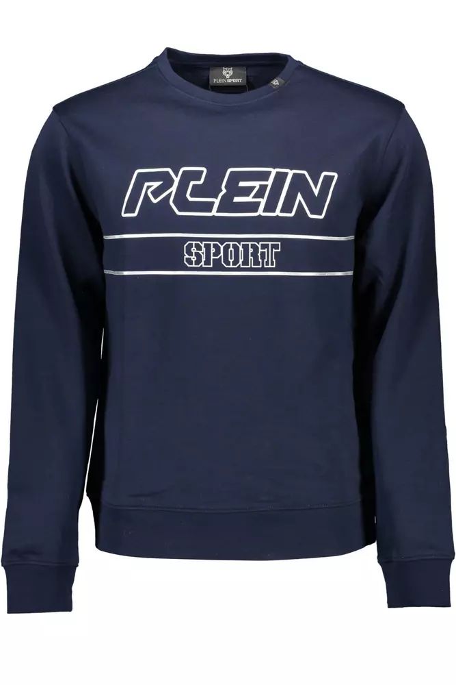 Plein Sport Blue Cotton Sweater