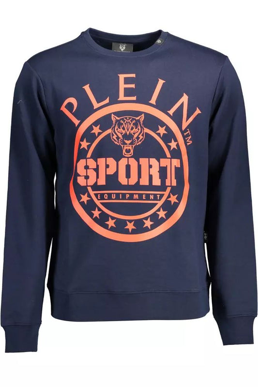 Plein Sport Blue Cotton Sweater