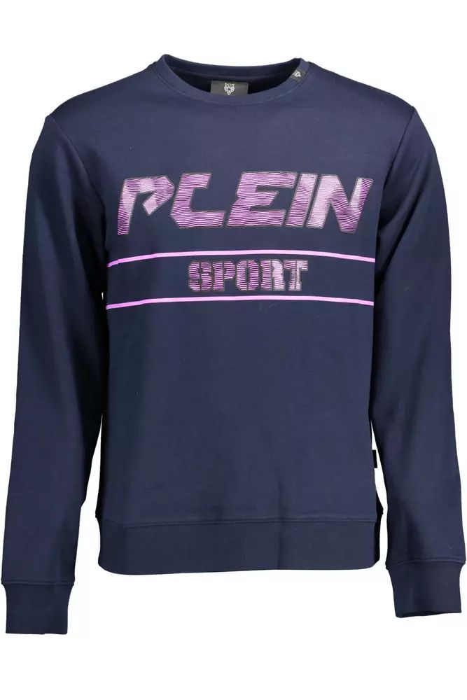 Plein Sport Blue Cotton Sweater