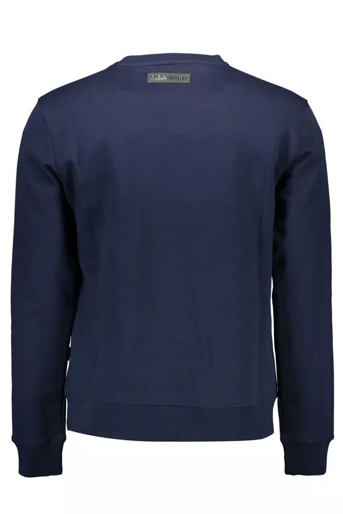 Plein Sport Blue Cotton Sweater