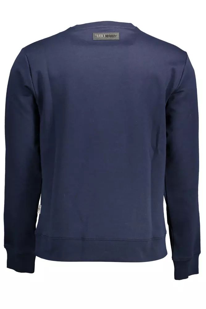 Plein Sport Blue Cotton Sweater