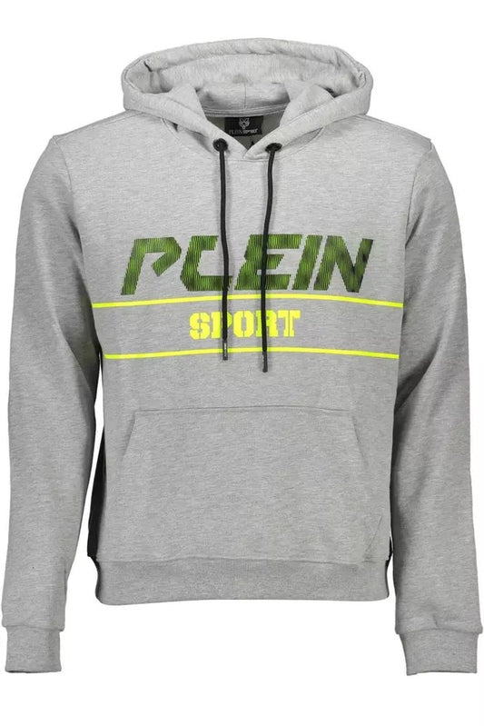 Plein Sport Gray Cotton Sweater