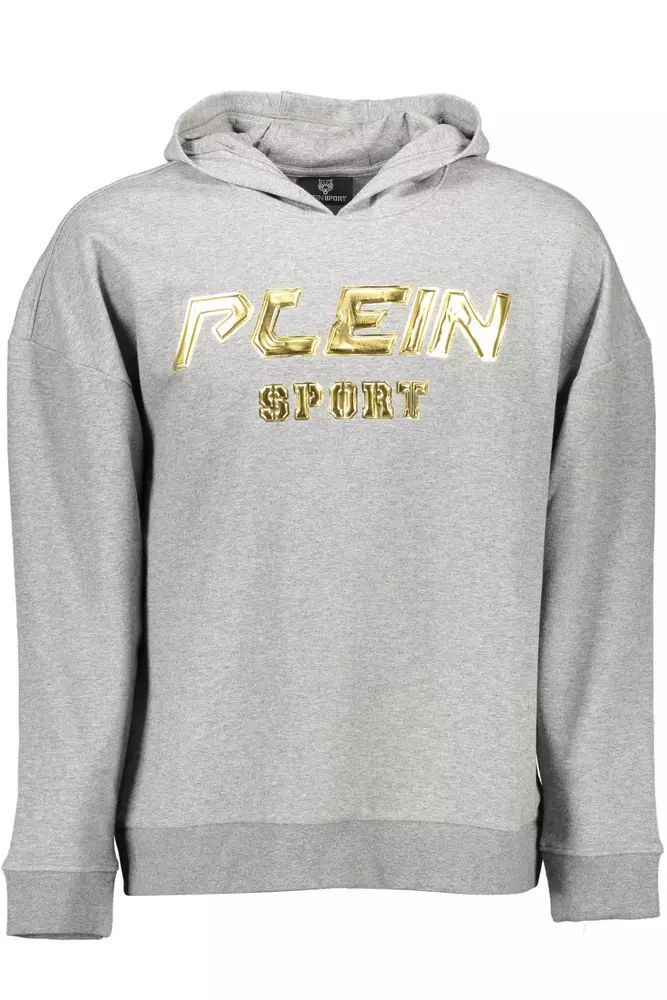 Plein Sport Gray Cotton Sweater