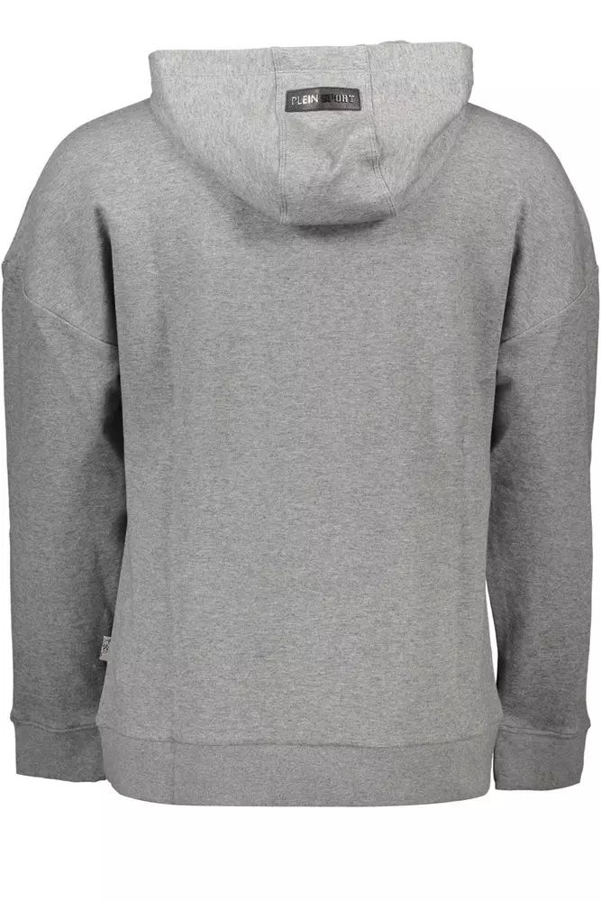 Plein Sport Gray Cotton Sweater