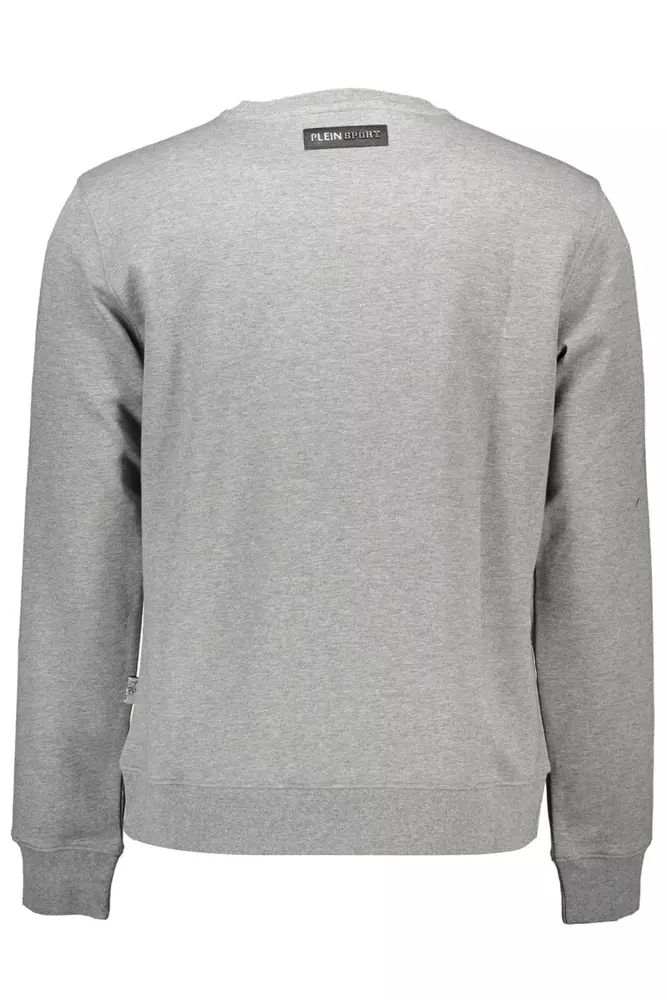 Plein Sport Gray Cotton Sweater