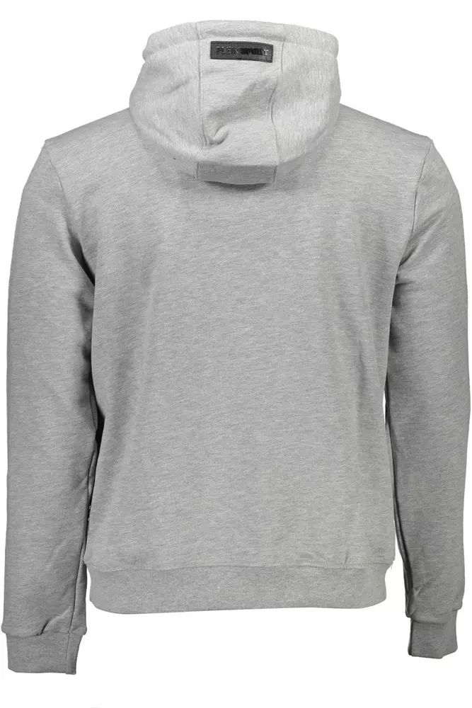 Plein Sport Gray Cotton Sweater