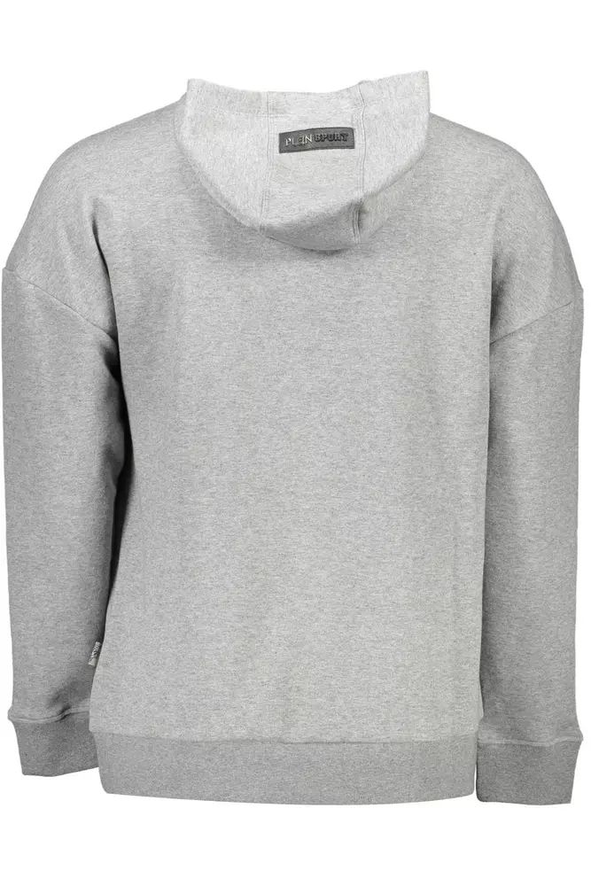 Plein Sport Gray Cotton Sweater